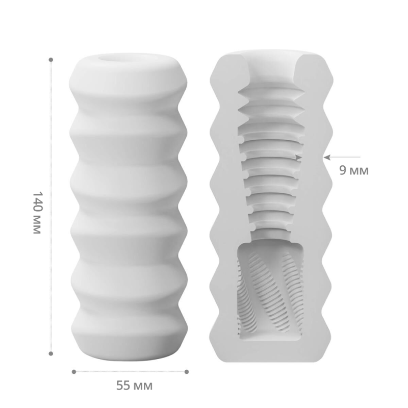 Мастурбатор Otouch DECOR 1-D, эффект всасывания, ребрышки-кольца, зауженный диаметр Мастурбатор Otouch DECOR 1-D, эффект всасывания, ребрышки-кольца, зауженный диаметр
