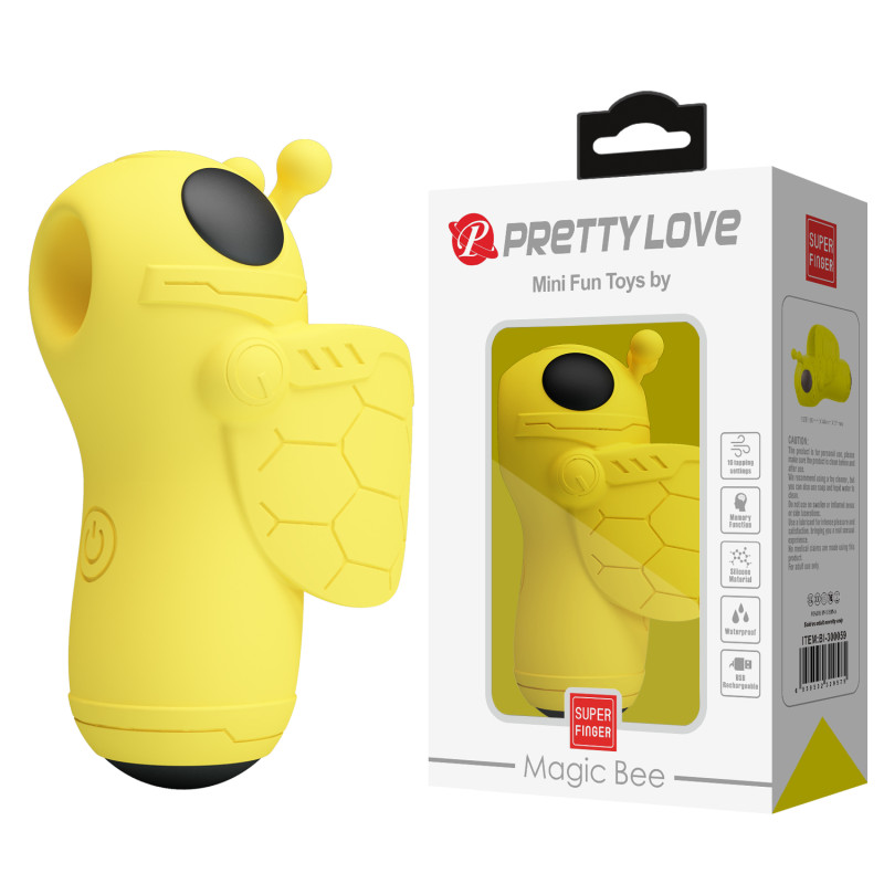Вакуумный вибростимулятор Pretty Love Magic Bee Stimulator Yellow