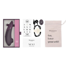 Вакуумный клиторальный стимулятор Womanizer Next Dark Purple, 3D Pleasure Air, 14 уровней интенсивности