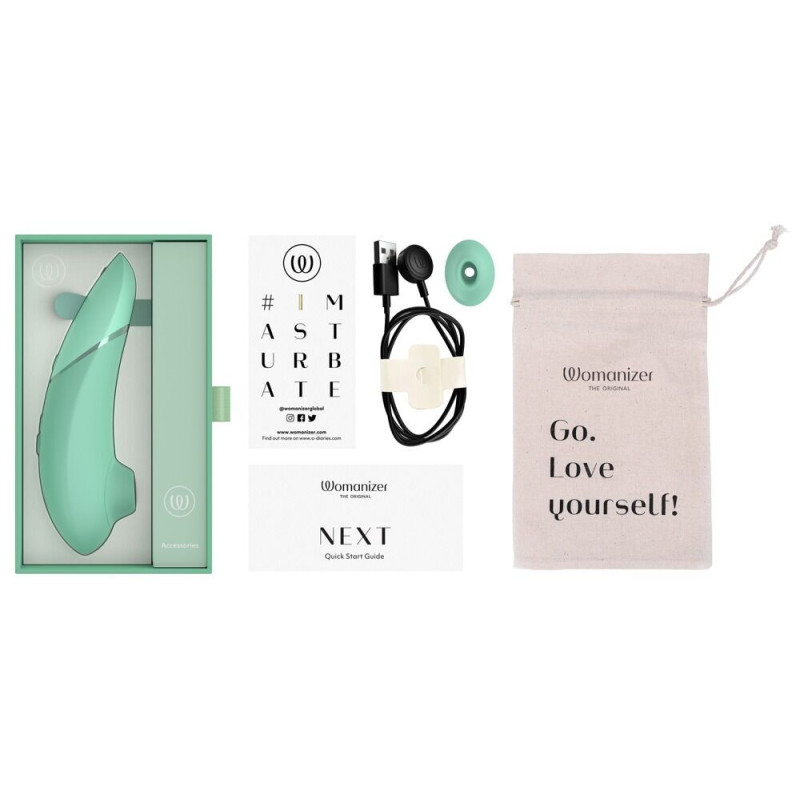 Вакуумный клиторальный стимулятор Womanizer Next Sage, 3D Pleasure Air, 14 уровней интенсивности