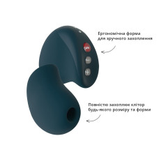 Вакуумный стимулятор Fun Factory MEA velvet green, уникальные режимы, функция посторгазм