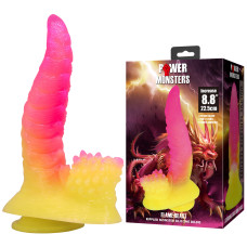 Фэнтезийный фаллоимитатор Power Monsters Flamebeast, 22.5 см