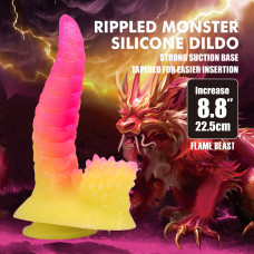 Фэнтезийный фаллоимитатор Power Monsters Flamebeast, 22.5 см