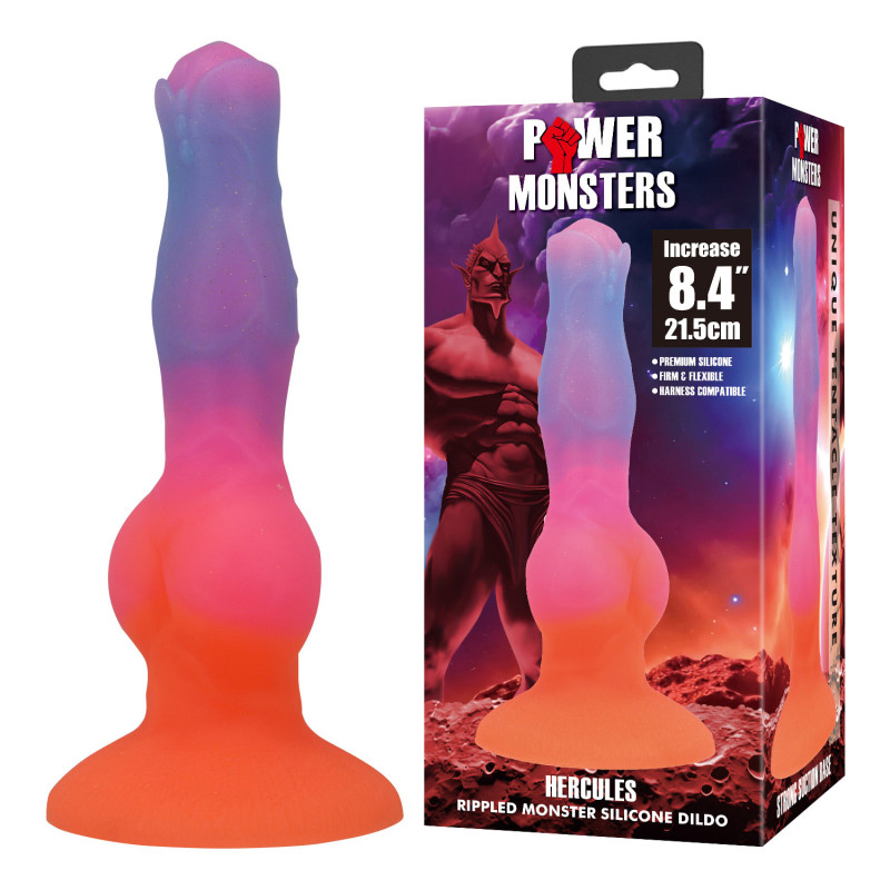 Фэнтезийный фаллоимитатор Power Monsters Hercules, 21.5 см