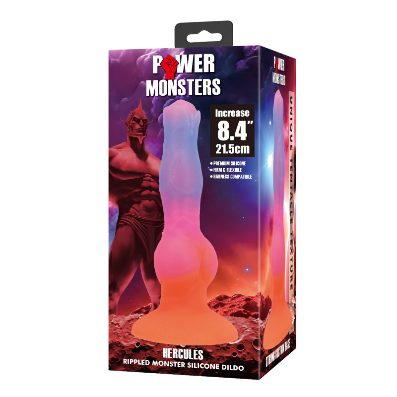 Фэнтезийный фаллоимитатор Power Monsters Hercules, 21.5 см