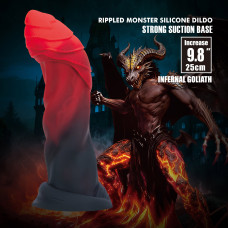 Фэнтезийный фаллоимитатор Power Monsters Infernal Goliath, 25 см
