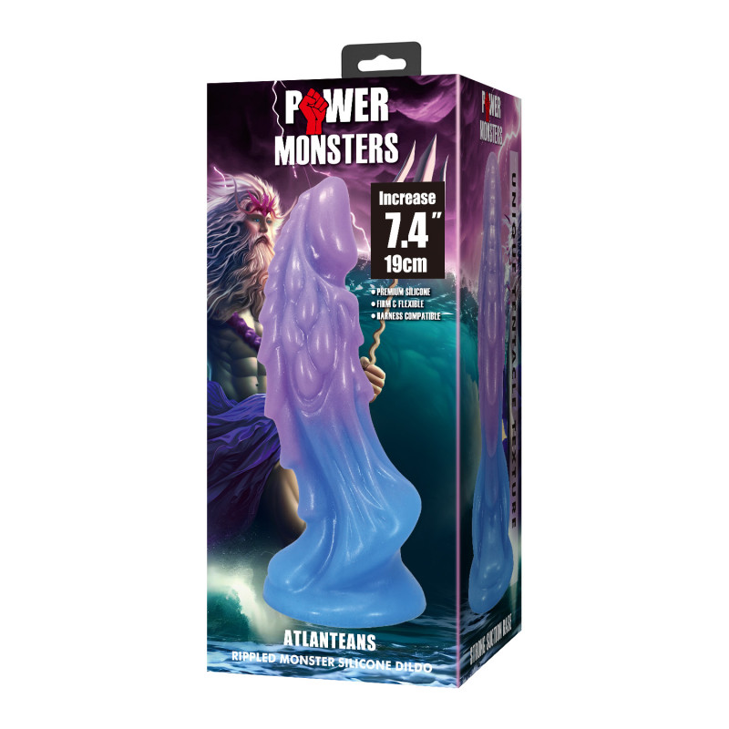 Фэнтезийный фаллоимитатор Power Monsters Atlanteans, 19 см