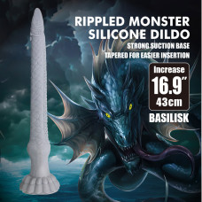 Фэнтезийный фаллоимитатор Power Monsters Basilisk, 43 см