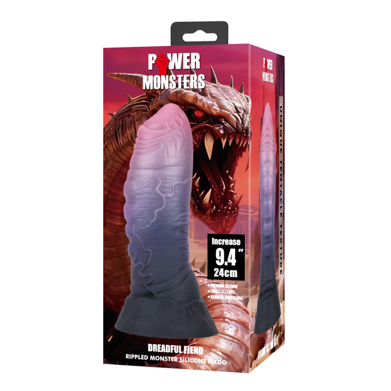 Фэнтезийный фаллоимитатор Power Monsters Dreadful Fiend, 24 см