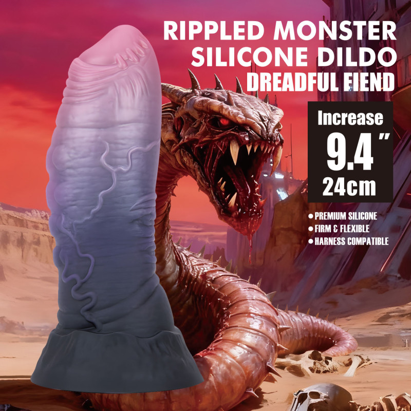Фэнтезийный фаллоимитатор Power Monsters Dreadful Fiend, 24 см