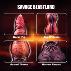Фэнтезийный фаллоимитатор Power Monsters Savage Beastlord, 24 см