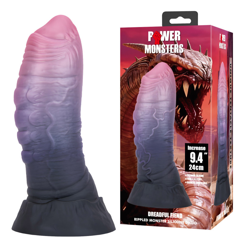 Фэнтезийный фаллоимитатор Power Monsters Dreadful Fiend, 24 см