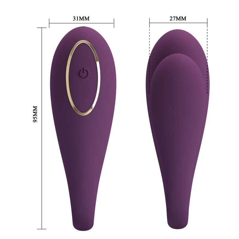 Вібратор Pretty Love August Stimulator Plum (App)