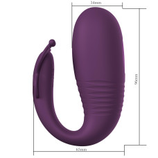 Вибростимулятор Pretty Love Klay Dark Purple