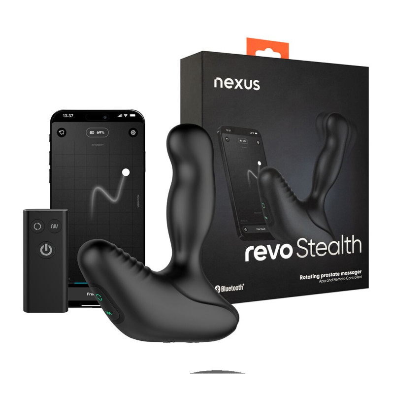 Смарт-массажер простаты Nexus Revo Stealth with APP, вибрация+ротация, пульт ДУ, до 10 часов работы