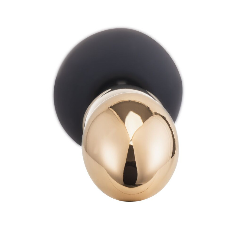 Вибромассажер простаты LOCKINK SEVANDA Hercules, золотистый, 10 режимов, пульт ДУ, съемная присоска