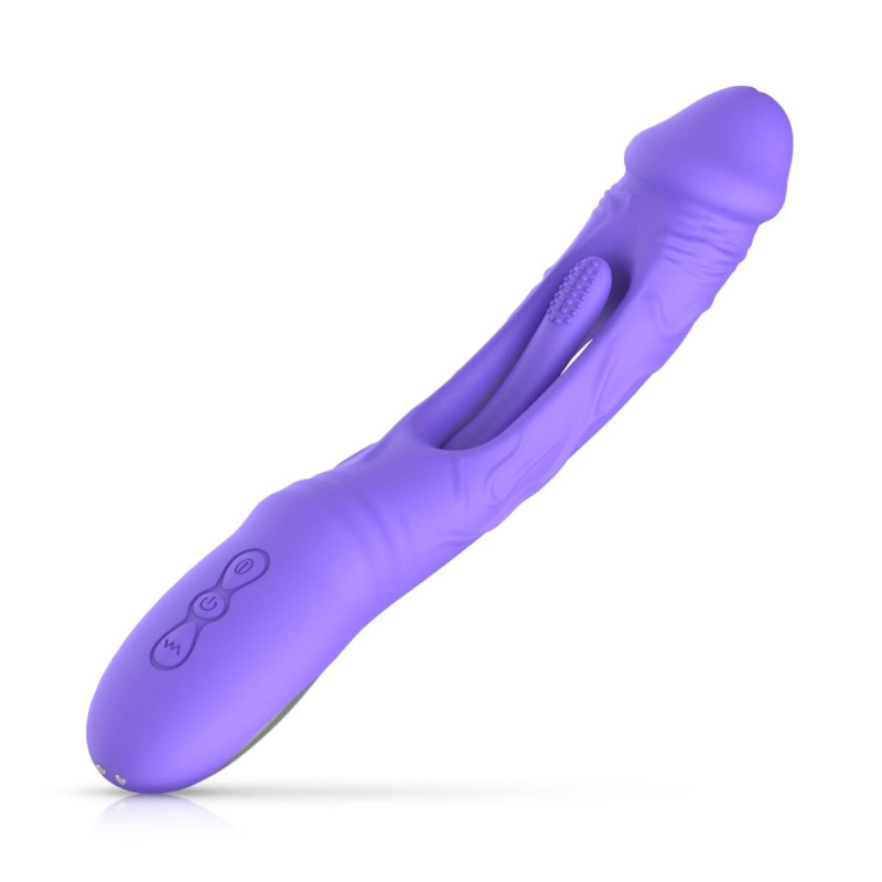 Вібратор Good Vibes Only - Flax Vibrating Dildo with G-Spot Stimulator