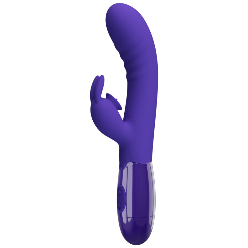Вибратор Pretty Love Cerberus Licking Vibrator Blue