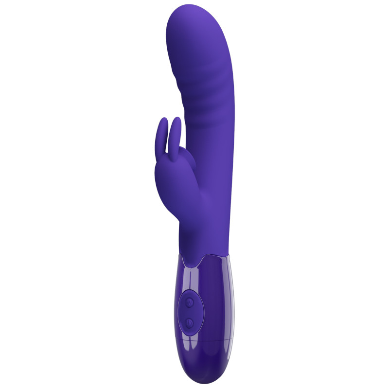 Вибратор Pretty Love Cerberus Licking Vibrator Blue