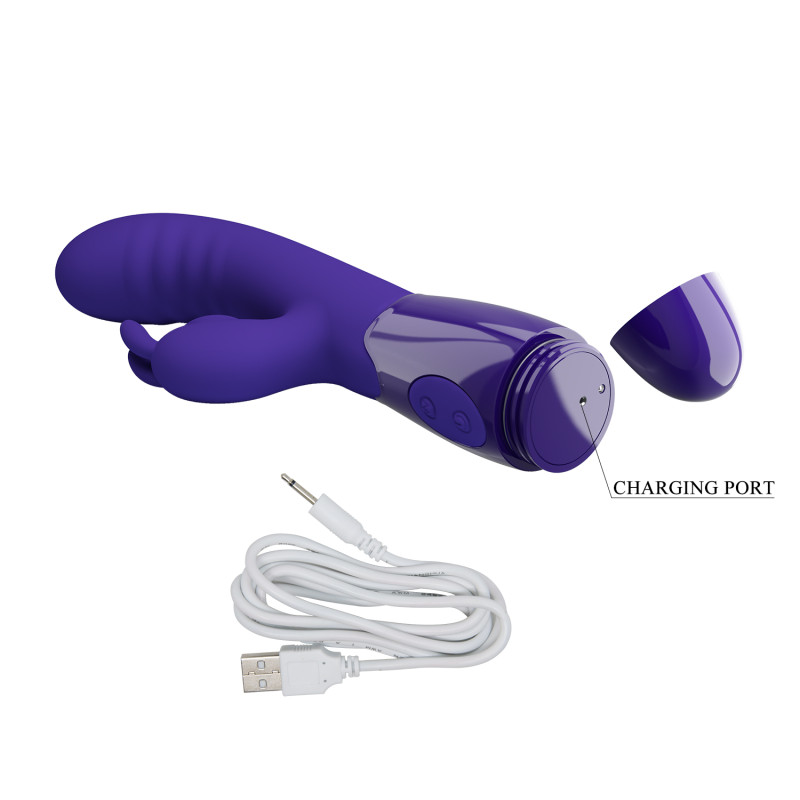 Вибратор Pretty Love Cerberus Licking Vibrator Blue