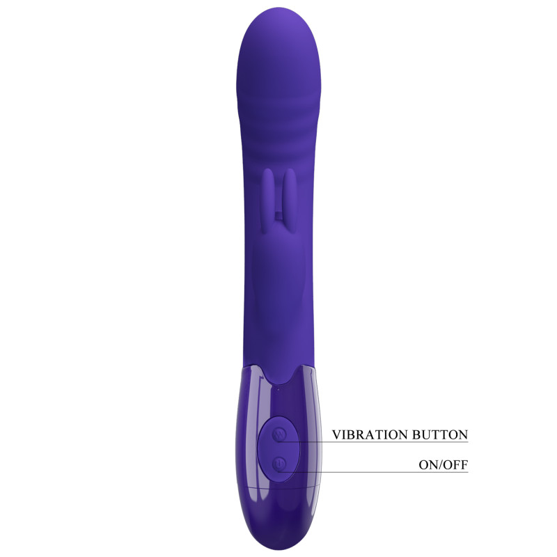 Вибратор Pretty Love Cerberus Licking Vibrator Blue