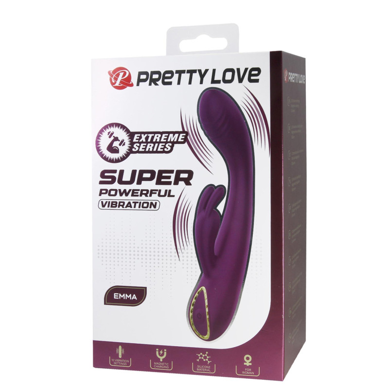 Вибратор Pretty Love Emma Powerful Silicone Rabbit Vibrator