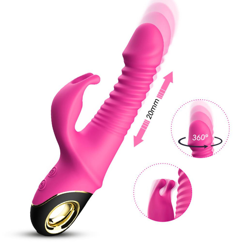 Вібратор B - Series Joy Thrusting Vibrator Zing Pink