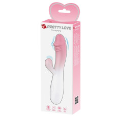 Вібратор Pretty Love Snappy White/Pink