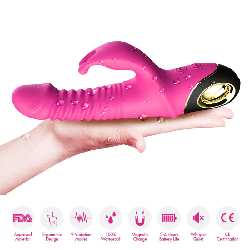 Вібратор B - Series Joy Thrusting Vibrator Zing Pink