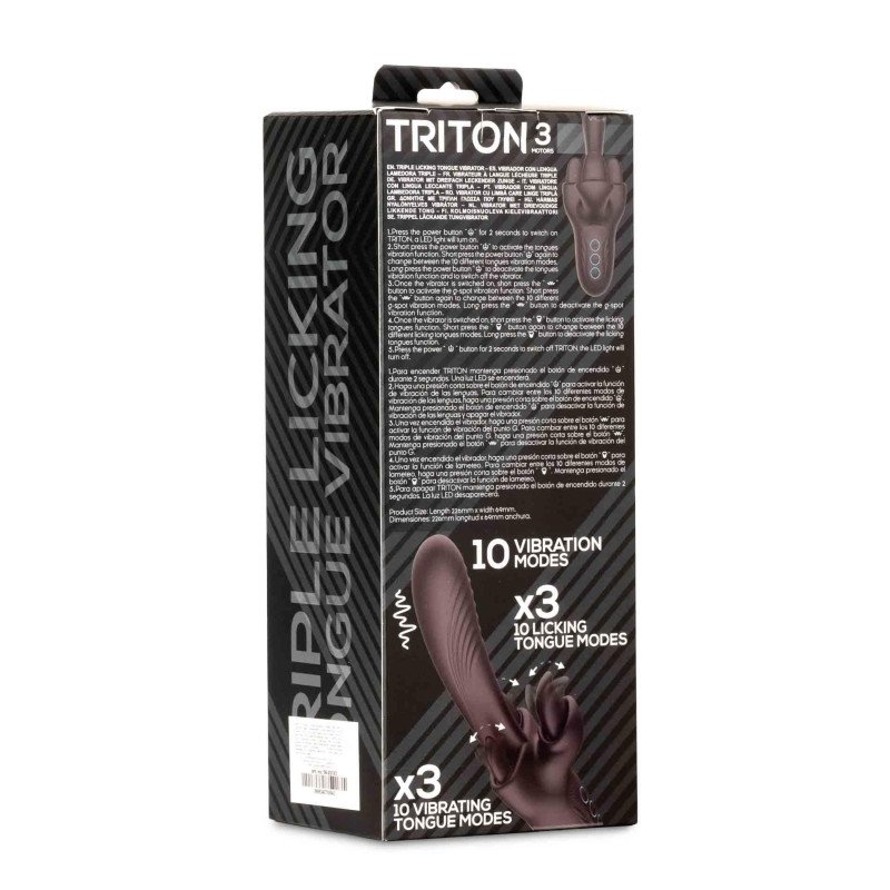 Вибратор B - Series Cute Triton Triple Licking Tongue Vibrator