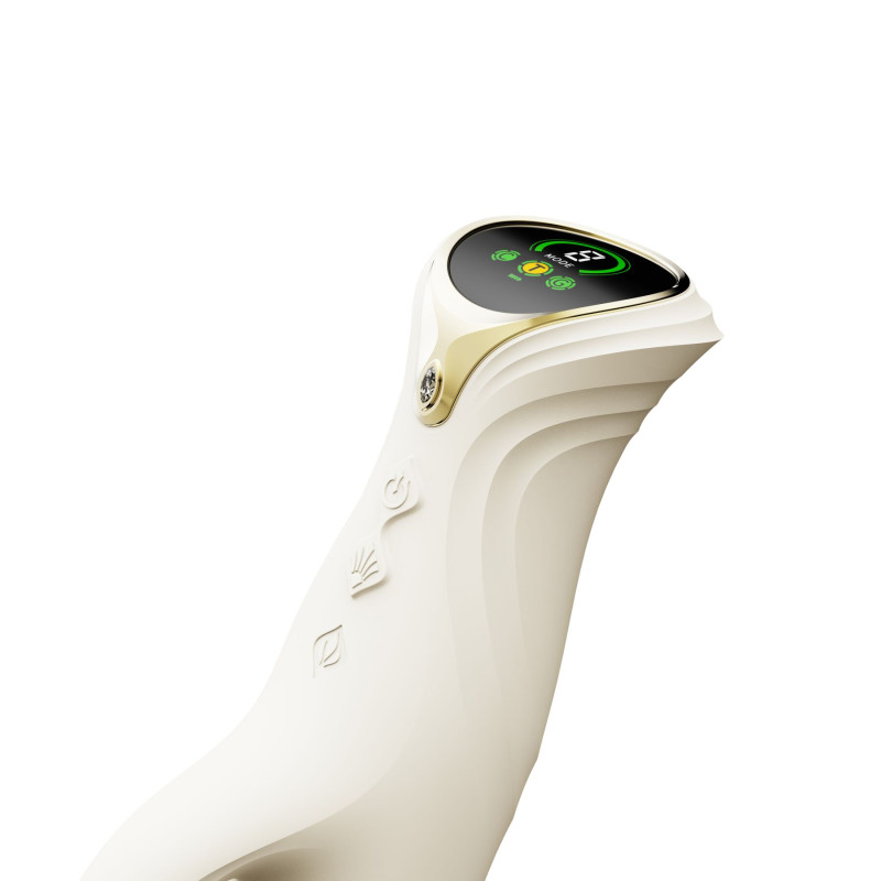 Пульсатор-кролик с вибрацией Zalo Mose 2 Ivory White