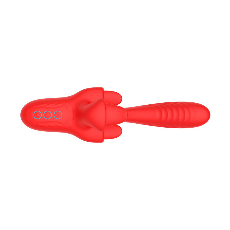 Вибратор B - Series Cute Triton Triple Licking Tongue Vibrator