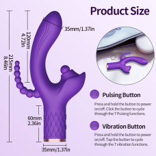 Вибратор B - Series Power Patty, 7 Vibration Functions, 7 Ball Tapping, USB