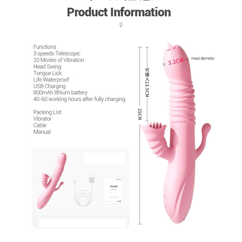 Вибратор B - Series Lyla Ada Pink