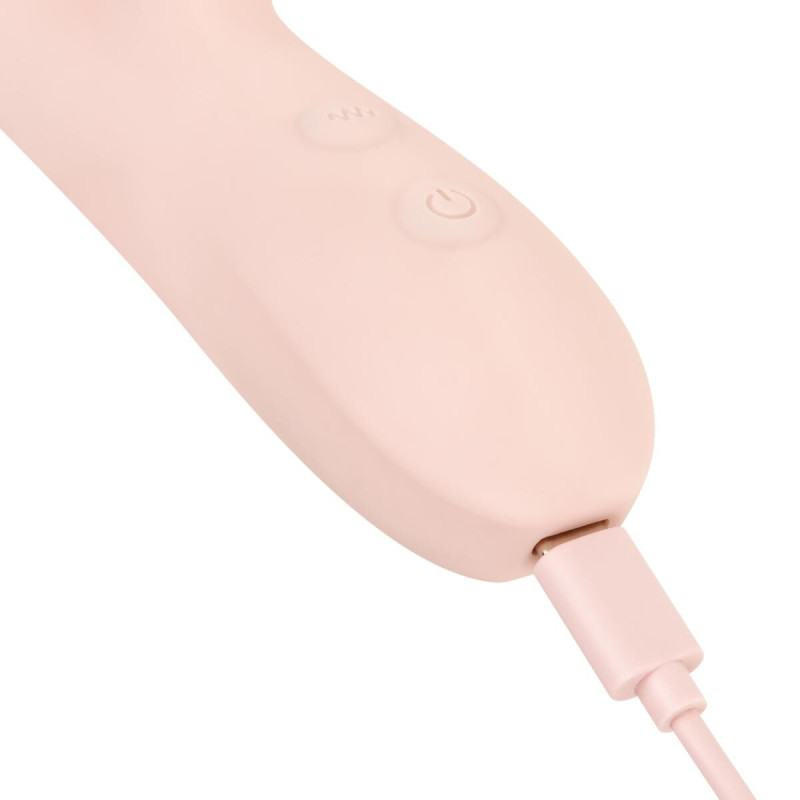 Вібратор-кролик Good Vibes Only - SHAI Thrusting Vibrator Soft Silicone - Pink
