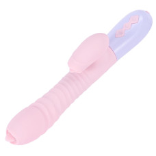 Вибратор B - Series Fox Silicone Vibrator USB 7 Function and Thrusting Function / Heating Pink