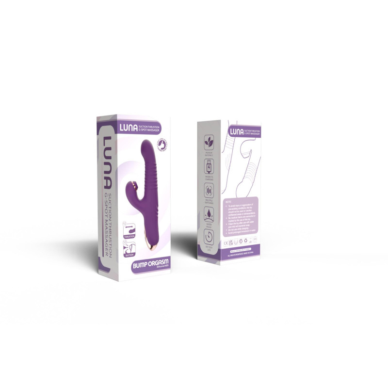 Вибратор B - Series Cute Luna Suction Thrusting G-Spot Massager