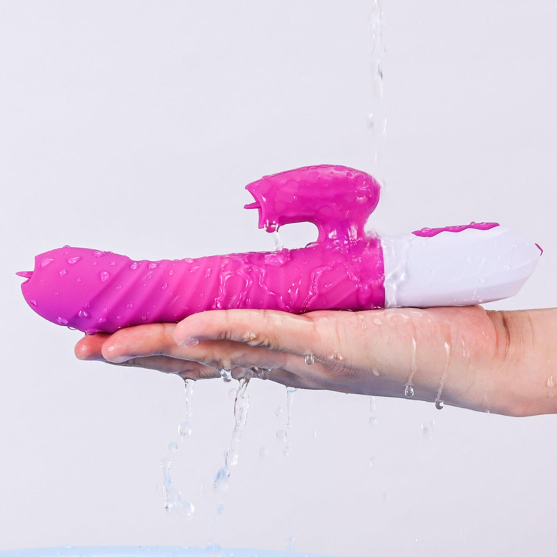 Вібратор B - Series Fox Silicone Vibrator USB 7 Function and Thrusting Function / Heating Purple