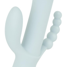 Вібратор-кролик Good Vibes Only - SAGE Triple Stimulation Vibe Soft Silicone - Blue