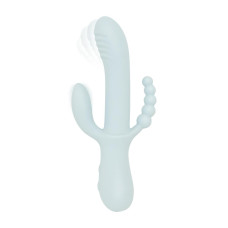 Вібратор-кролик Good Vibes Only - SAGE Triple Stimulation Vibe Soft Silicone - Blue