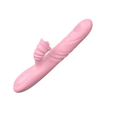 Вибратор B - Series Lyla Angelia, USB 3 Functions Of Thrusting, 20 Vibrations Flesh