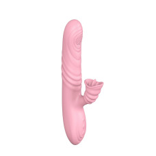 Вибратор B - Series Lyla Angelia, USB 3 Functions Of Thrusting, 20 Vibrations Flesh