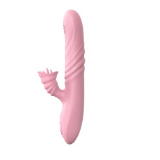 Вибратор B - Series Lyla Angelia, USB 3 Functions Of Thrusting, 20 Vibrations Flesh