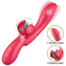 Вибратор Erospace Sweet Play G-Spot & Critoral Flappinng Vibrator A16