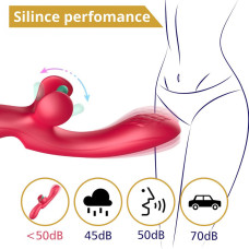 Вибратор Erospace Sweet Play G-Spot & Critoral Flappinng Vibrator A16