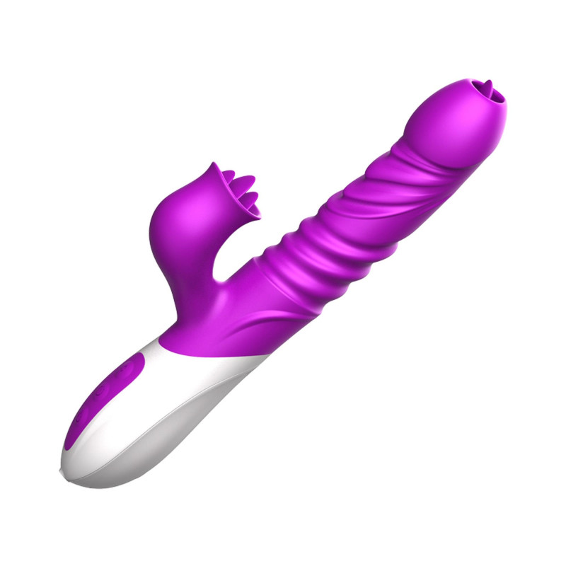 Вібратор B - Series Fox Silicone Vibrator, USB, 10 Function &Thrusting Function, Heating