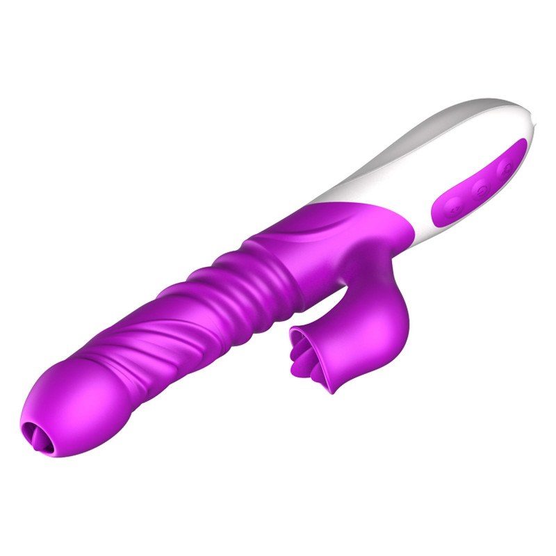 Вібратор B - Series Fox Silicone Vibrator, USB, 10 Function &Thrusting Function, Heating