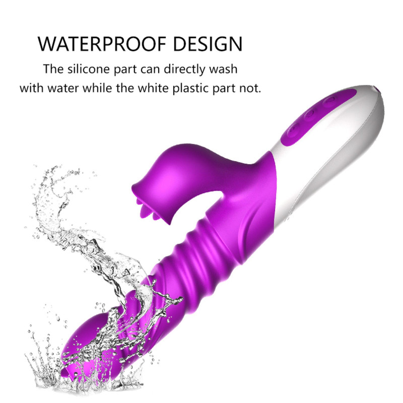 Вібратор B - Series Fox Silicone Vibrator, USB, 10 Function &Thrusting Function, Heating