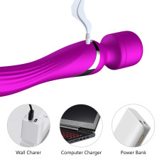 Вибромассажер B - Series Fox Silicone Dual Massager, USB, 7+7 Function, Purple