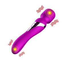 Вибромассажер B - Series Fox Silicone Dual Massager, USB, 7+7 Function, Purple